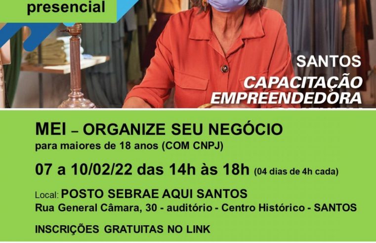 60 vagas em curso gratuito para empreendedores em Santos