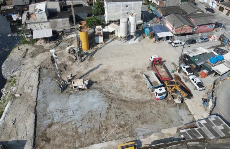 Obras para novo sistema contra alagamentos na Zona Noroeste continuam