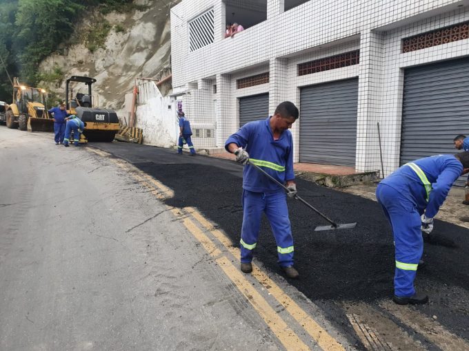 Obra de contenção em morro de Santos será entregue esta semana