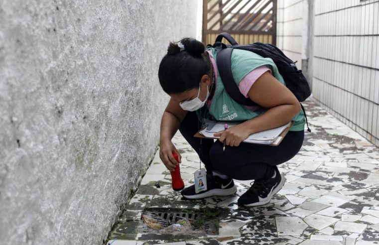 Dois bairros de Santos recebem mutirão contra o Aedes aegypti nesta quarta