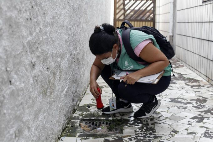 Dois bairros de Santos recebem mutirão contra o Aedes aegypti nesta quarta