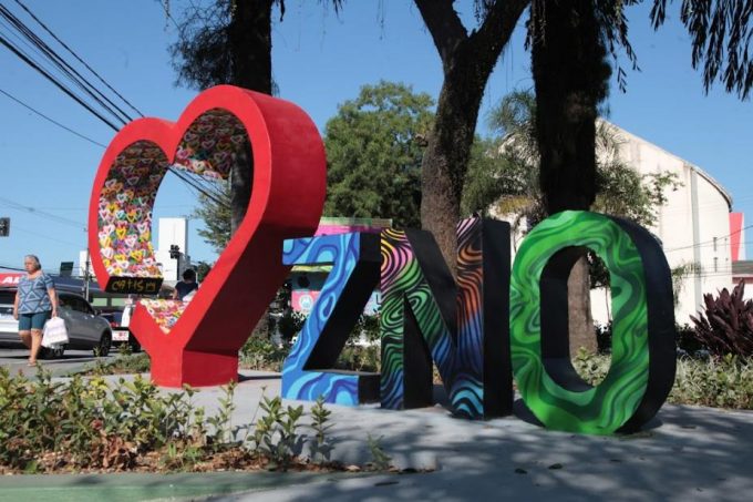 “Eu amo a ZNO”, o novo monumento da Zona Noroeste de Santos