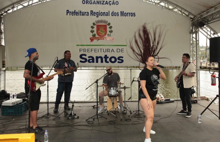 Tardezinha na Lagoa da Saudade leva boa música a moradores dos morros de Santos