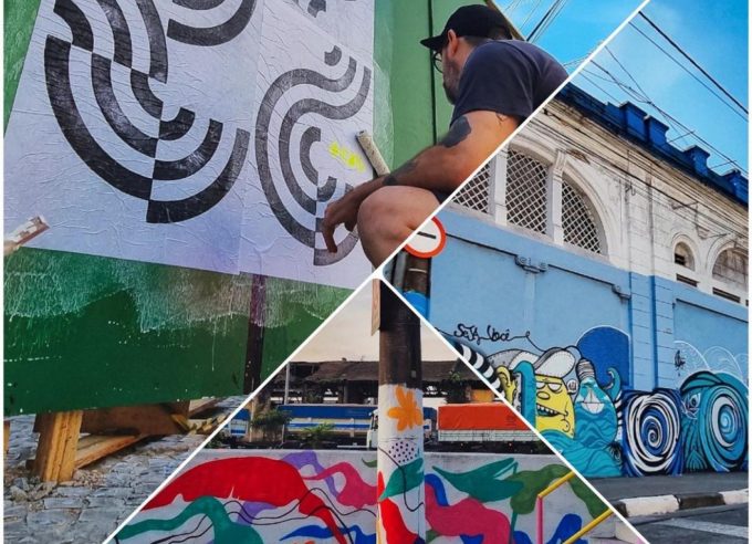 Artistas urbanos transformam Centro de Santos em exposição na conferência da Unesco