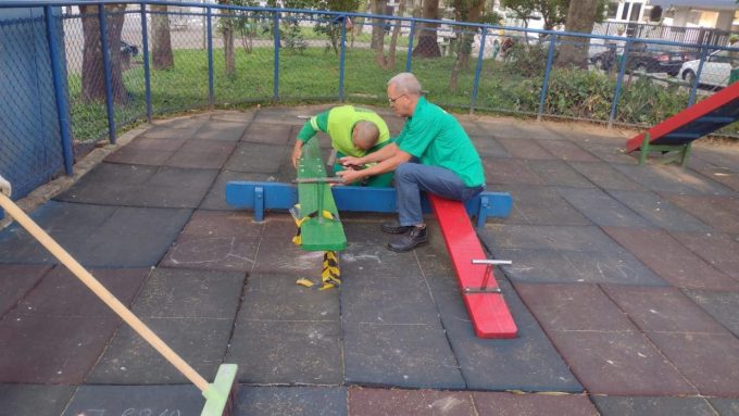 Vandalismo em playgrounds já gerou custo de mais de R$ 100 mil para Santos neste ano