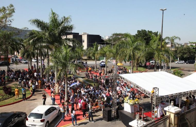 Aniversário da Zona Noroeste de Santos tem entrega de cinco praças revitalizadas e missa
