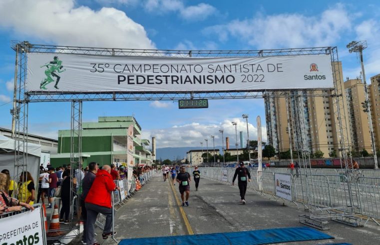 Etapa do Santista de Pedestrianismo na Zona Noroeste recebe mais de 1,1 mil atletas