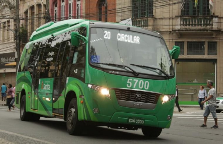 Santos estuda troca de frota de ônibus por elétricos