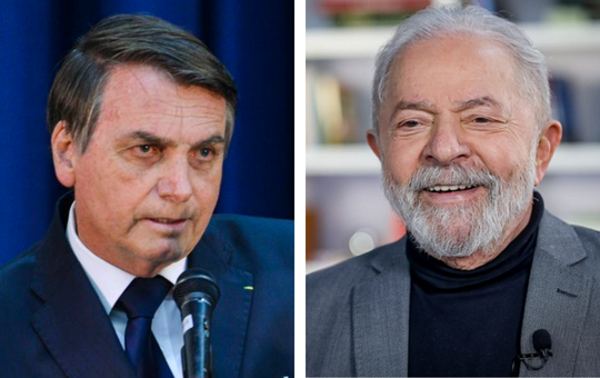 DataFolha: Bolsonaro se aproxima de Lula e aparece com 45% das intenções de voto; Lula tem 49%