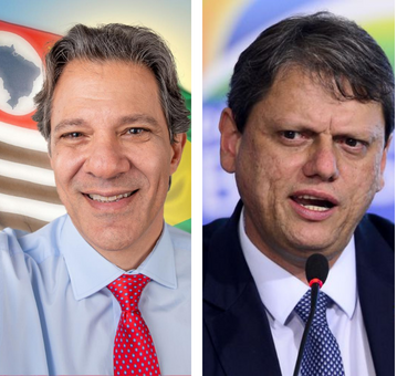 Para o Estado, Haddad lidera; Tarcísio e Garcia disputam vaga
