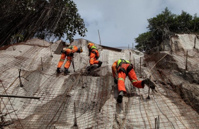 Morros terão mais obras de contenção e drenagem com investimento de R$ 49 milhões