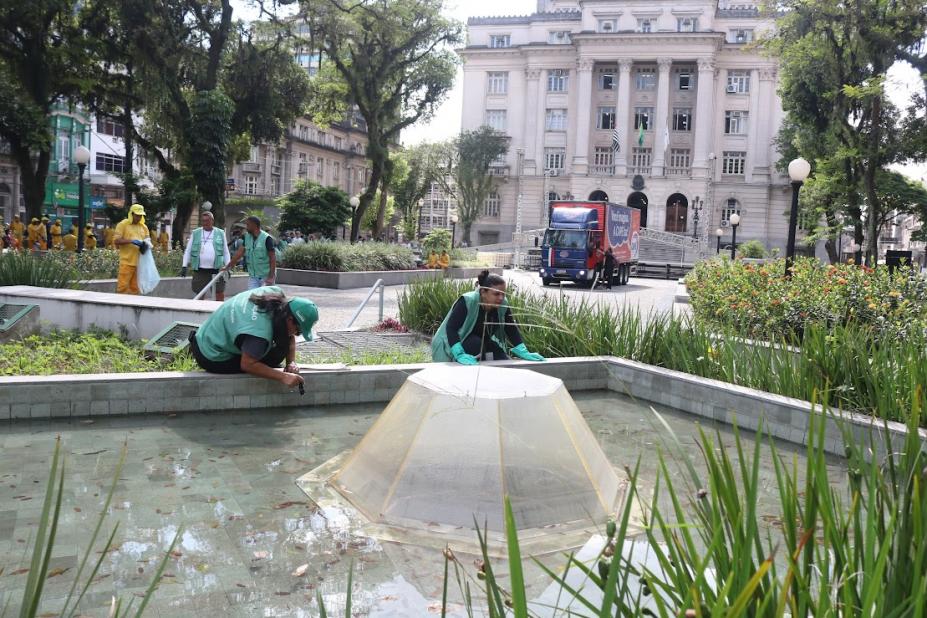 Santos intensifica combate ao Aedes no Centro antes do Carnaval