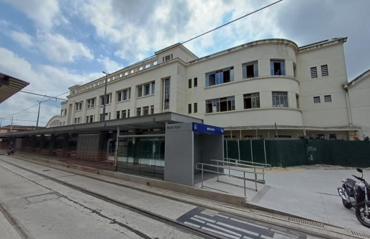 Mercado Municipal de Santos: telhado e fachada estão concluídos