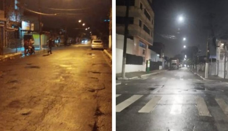 Rádio Clube é o sexto bairro de Santos 100% iluminado com LED