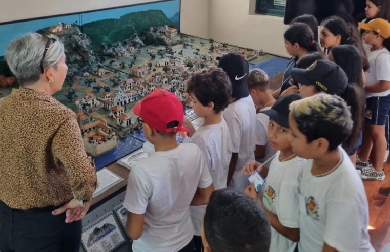 Maquete interativa no Outeiro de Santa Catarina revela o passado da cidade