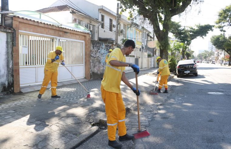Viva o Bairro em Santos intensifica ações de zeladoria em cinco bairros