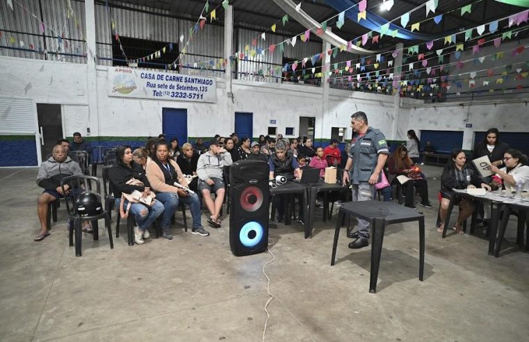 Ambulantes da Quermesse da Lagoa recebem treinamento para atuar com segurança