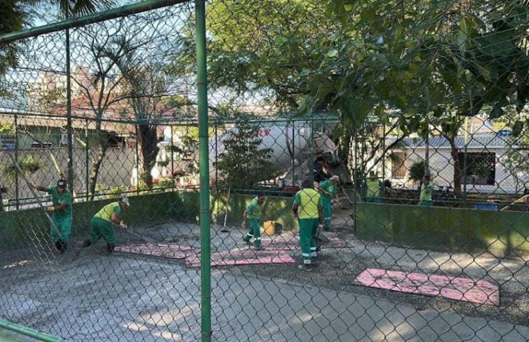 Praça recebe nova quadra e melhorias na Areia Branca