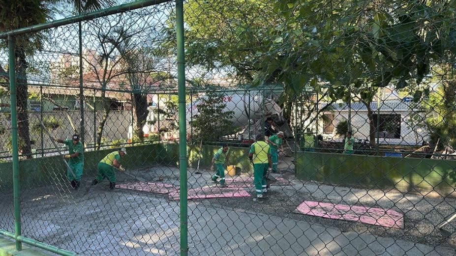 Praça recebe nova quadra e melhorias na Areia Branca