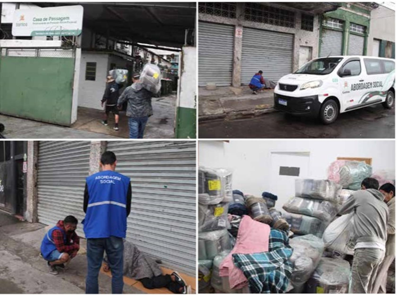 Santos intensifica acolhimento no frio a pessoas em situação de rua