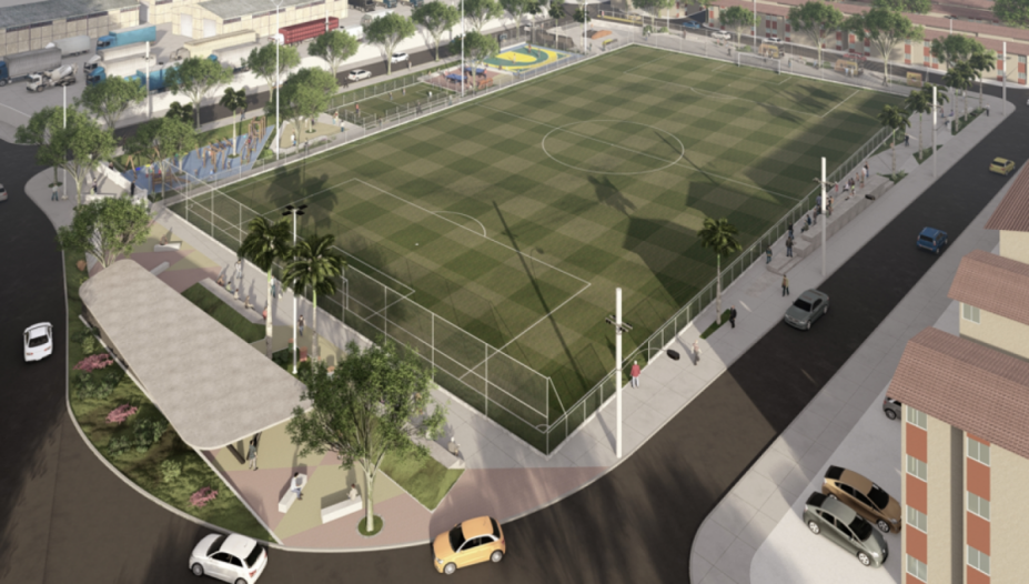 Campo de futebol da Caneleira terá vestiários com acessibilidade e novas estruturas