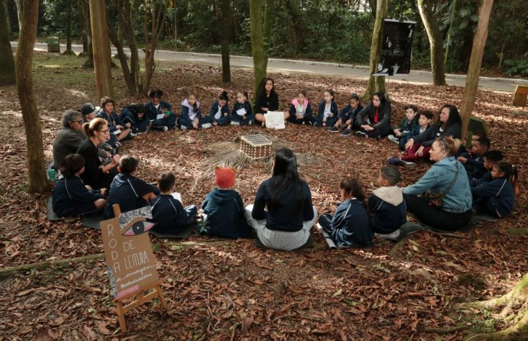 Leitura e cultura indígena no Jardim Botânico de Santos