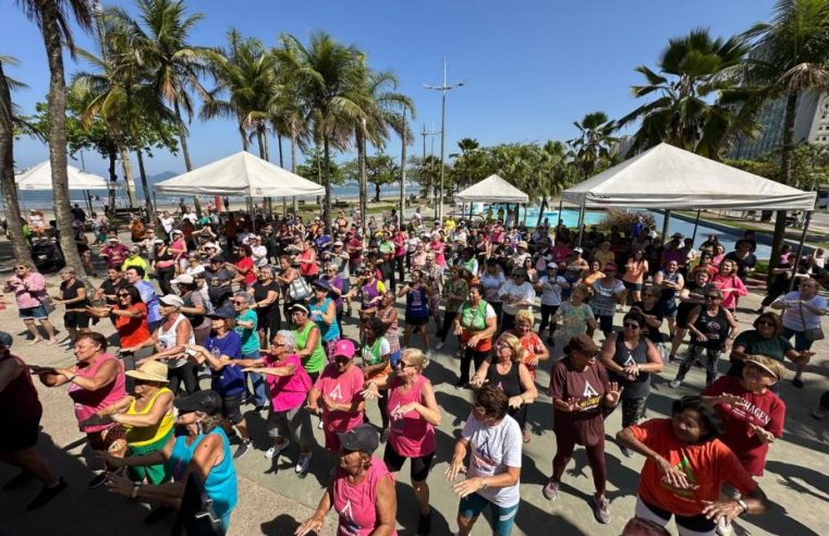 Santos celebra Dia Internacional da Pessoa Idosa com atividades gratuitas de saúde, cultura e lazer