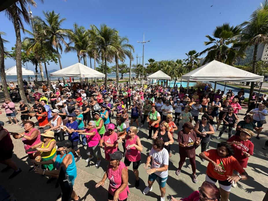 Santos celebra Dia Internacional da Pessoa Idosa com atividades gratuitas de saúde, cultura e lazer