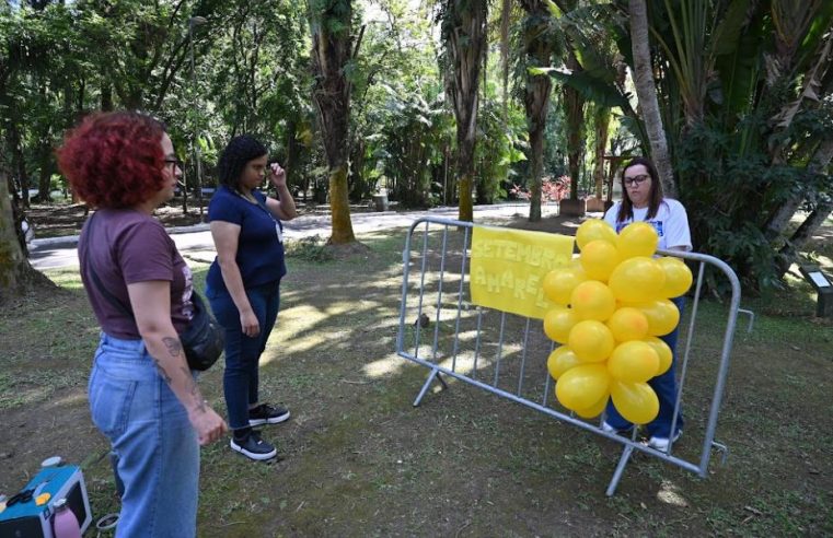 Setembro Amarelo em Santos promove ação no Jardim Botânico com adolescentes
