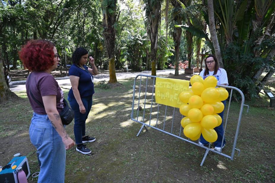 Setembro Amarelo em Santos promove ação no Jardim Botânico com adolescentes