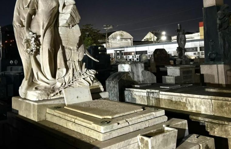 Passeio “Luz e Sombra” leva história e memória ao Cemitério do Paquetá em Santos