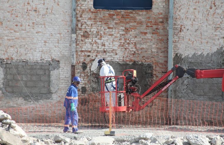 Obras do Parque Valongo avançam com recuperação do Armazém 3