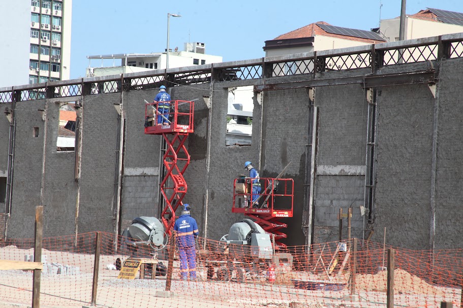 Parque Valongo: obras da 3ª etapa ganham foco na restauração do Armazém 3