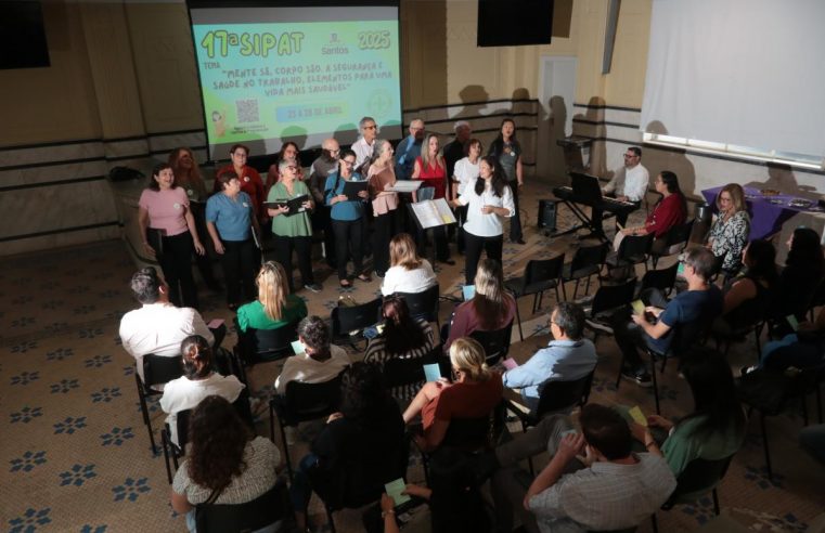 Coral Santista de Servidores apresenta concerto gratuito no Teatro Guarany