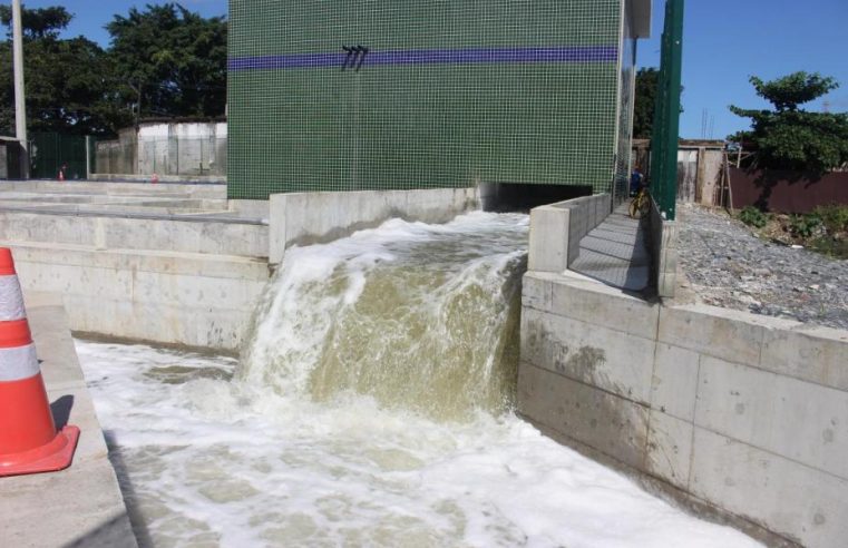 Santos inicia construção de nova Estação Elevatória para combater enchentes no Saboó