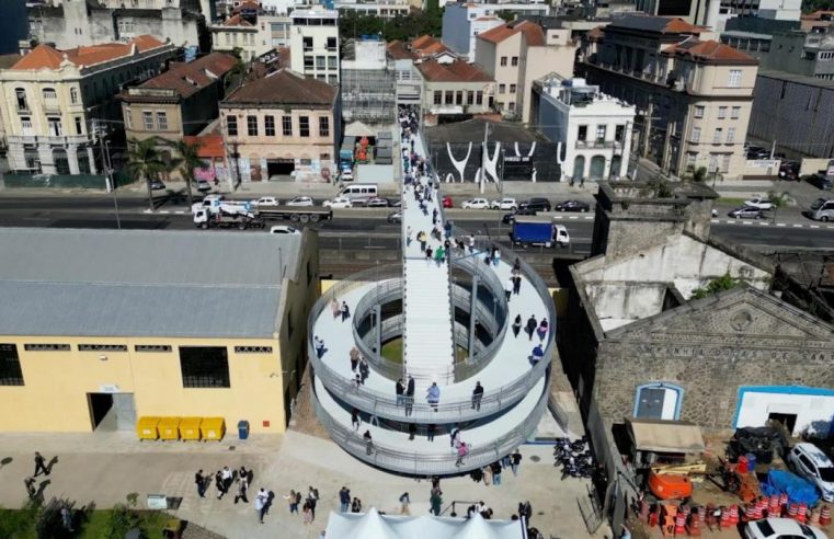 Parque Valongo, em Santos, vence prêmio de melhor obra portuária de 2025