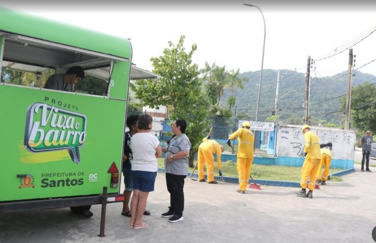 Viva o Bairro inicia 8ª etapa com ações de zeladoria em quatro regiões de Santos