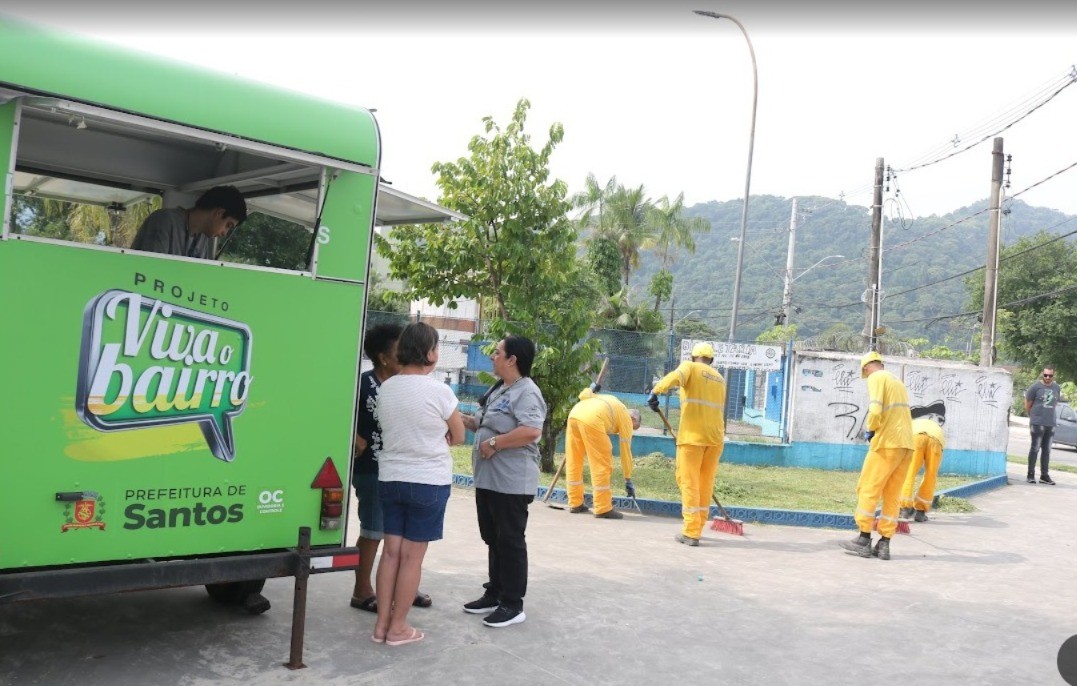 Viva o Bairro inicia 8ª etapa com ações de zeladoria em quatro regiões de Santos