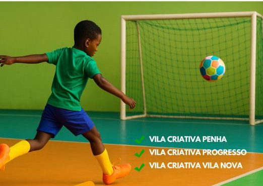 Torneio de Futsal das Vilas Criativas reúne crianças nesta quarta-feira