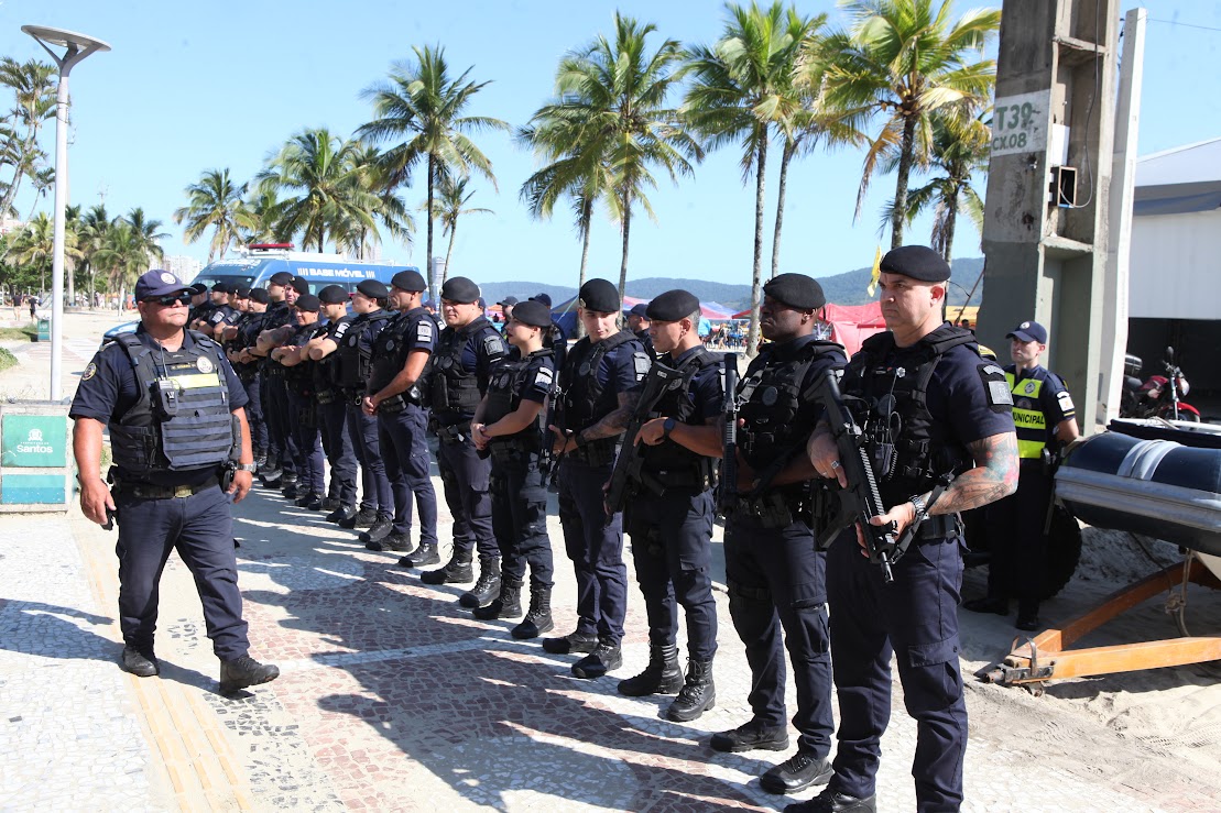 Santos inicia Operação Verão com reforço de 250 guardas municipais