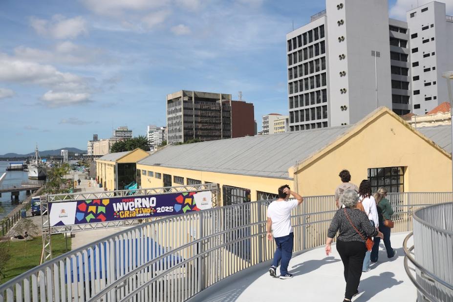 Passarela será interditada para reforço na segurança do Parque Valongo