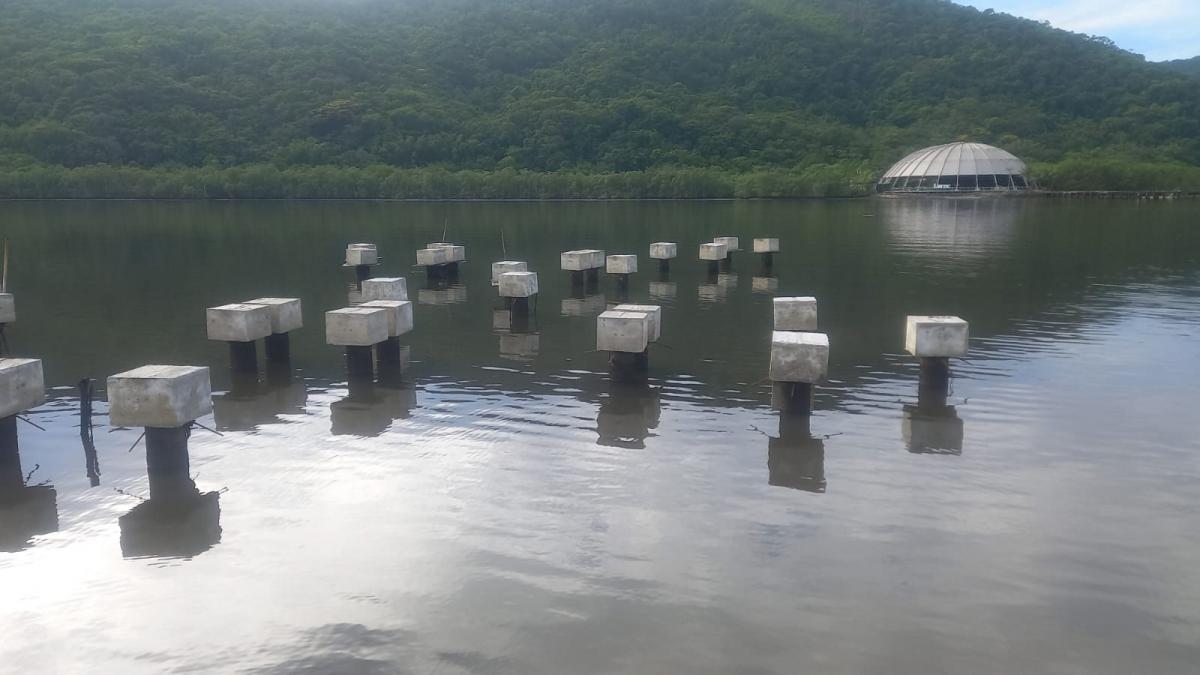 Obras do Portinho Caruara avançam com áreas de lazer