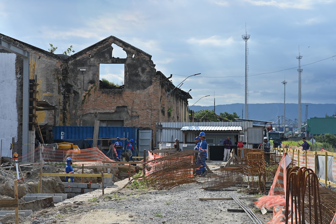 Obras do Armazém 3 avançam no Parque Valongo