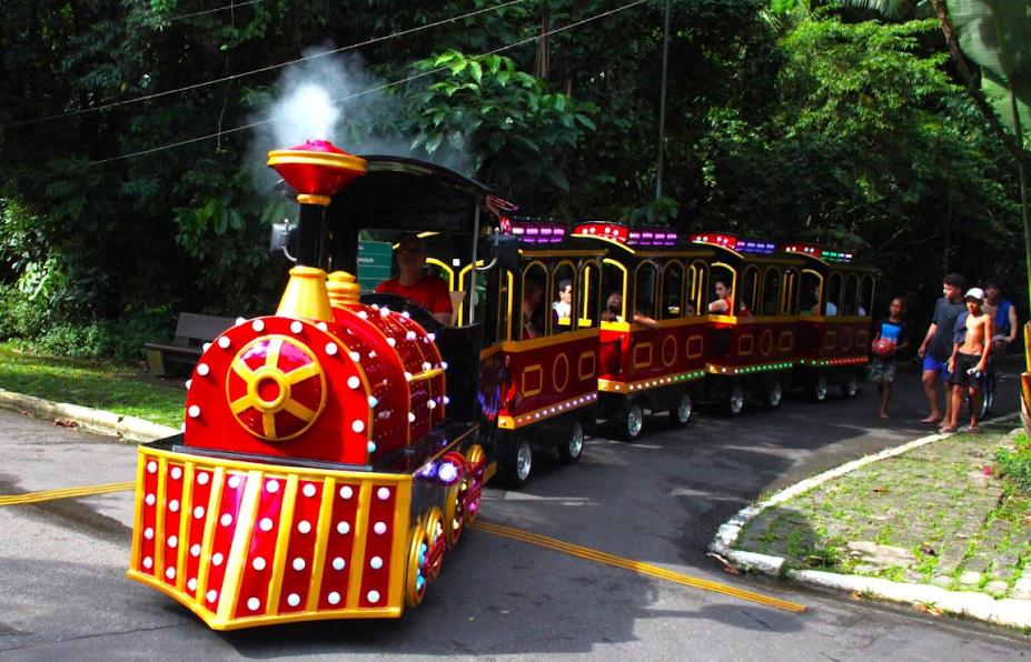 Trenzinhos seguem em funcionamento gratuito no Novo Quebra-Mar, Aquário e Jardim Botânico