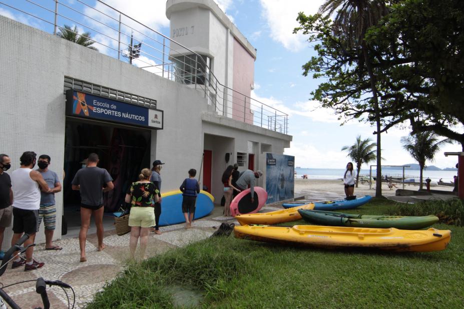 Inscrições para aulas de caiaque em Santos começam nesta segunda-feira