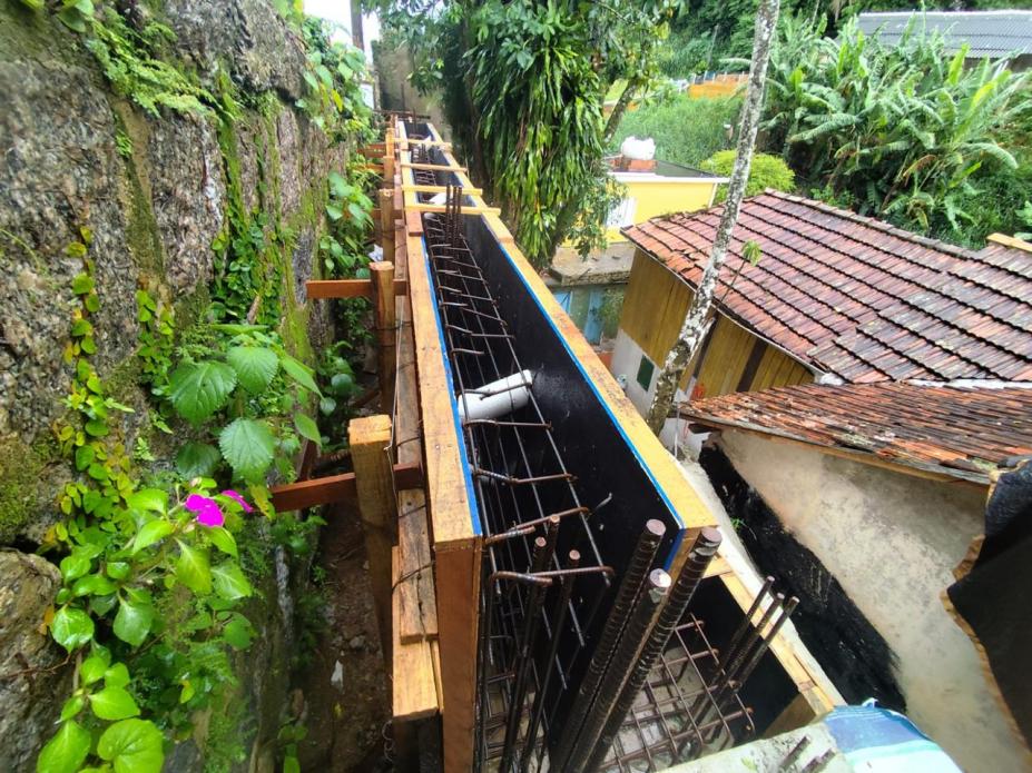 Obras de contenção no Morro do Fontana chegam a 75% de conclusão